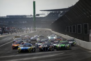 #777 BMW M4 GT3 EVO of Al Faisal Al Zubair / Augusto Farfus / Raffaele Marciello, Team WRT, Indy 8H, IGTC, Pro, SRO America, Indianapolis Motor Speedway, Indianapolis, IN, Oct 16&ndash;19, 2025 #80 Mercedes-AMG GT3 EVO of Lin Hodenius / Maxime Martin / Jules Go | Fred Hardy | www.FredHardyPhoto.com &copy;2025
