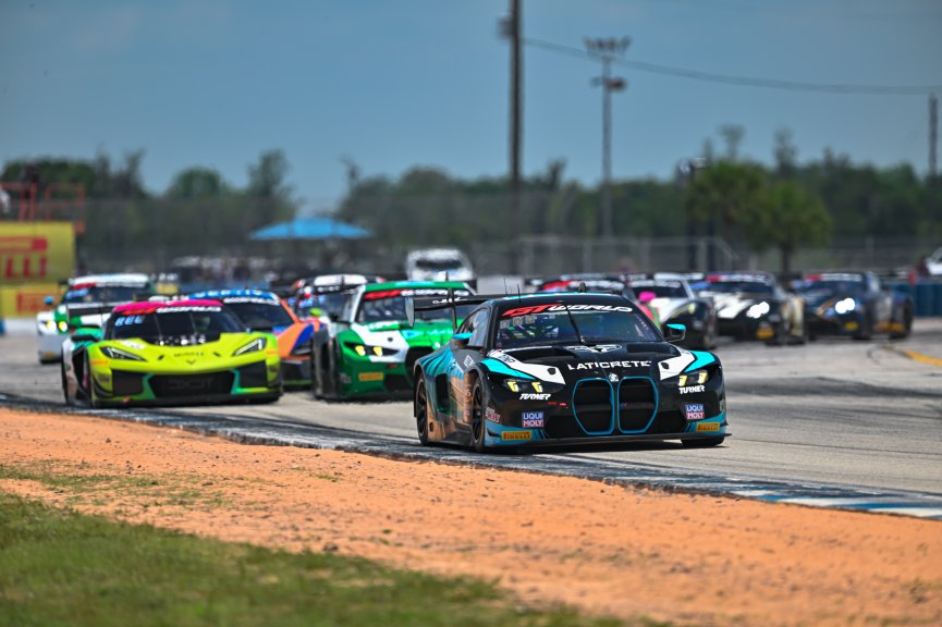 #29 BMW M4 GT3 EVO of Justin Rothberg and Robby Foley, Turner Motorsport, Pro-Am, GT World Challenge America Powered by AWS, SRO America, Sebring International Raceway, Sebring, FL, May 15-18, 2025.
