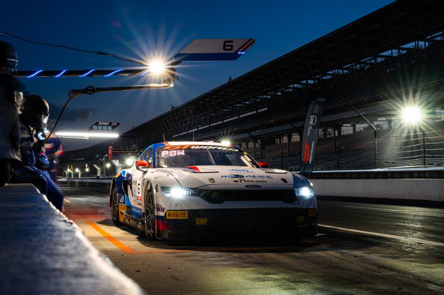 #6 Ford Mustang GT3 of Scott Dollahite / Eric Powell / Stefano Gattuso, Dollahite Racing, Indy 8H, Am, SRO America, Indianapolis Motor Speedway, Indianapolis, IN, Oct 16&ndash;19, 2025
